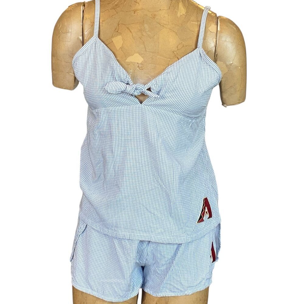 Concepts Sport Sleepwear Sz L Gray Checked/Plaid AZ Diamondbacks Baseball 346G
